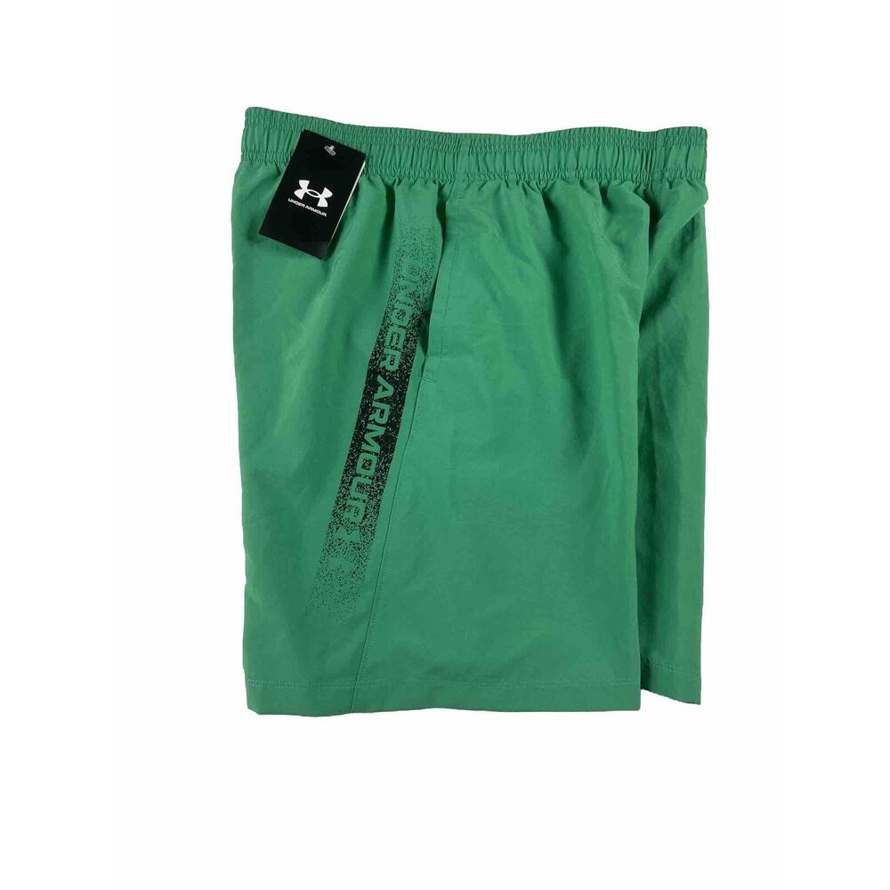 Under Armour Shorts UA Youth Boys Size XL Green Woven Polyester Graphic NEW $25